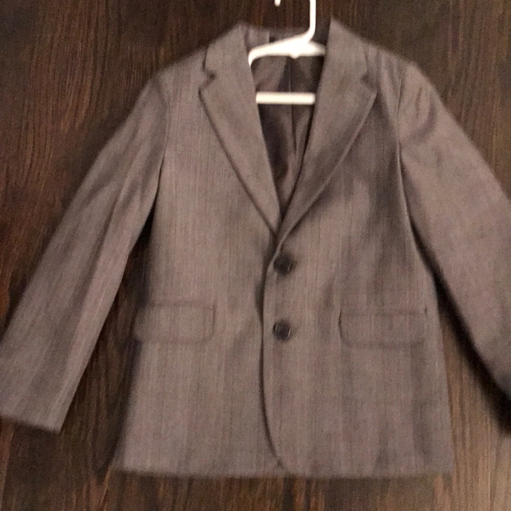 Boys grey with blue pinstripe blazer